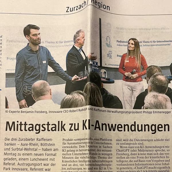 Benjamin Freisberg bei einem Referat